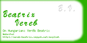beatrix vereb business card